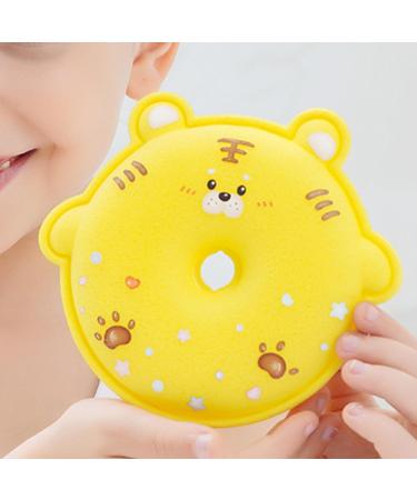 Smileshiney Children's Bath Sponge | Scrubber Sponge Bath Ball for Kids - Honeycomb Design Bathing Accessories for Travel Hotel Bathroom Home and Dormitory Yellow - Buy Online on GoSupps.com