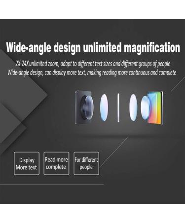 Portable Digital Magnifier 3.5 inch portable digital magnifier with LED light 2X-24X hand-held reader 15 color modes LCD monitor suitable for old children poor eyesight reading watching trying - Buy Online on GoSupps.com
