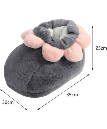 Ronymous Foot Warmers - Soft Light Winter Boots for Men & Women | Cozy Gray Indoor Shoe Warmers for Home & Farmhouse - Buy Online on GoSupps.com