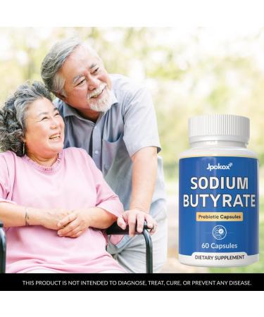Jpokox Butyrate | Sodium Butyrate | Sodium Butyrate Supplement | Probiotic Capsules | Supplement for Men & Women - 60 Capsules (Pack 2) - Buy Online on GoSupps.com