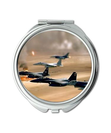 YENDOSTEEN aircrafthd Mirror makeup mirror a fighter's heart pocket mirror portable mirror