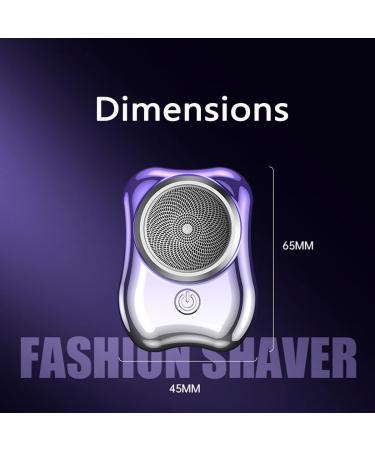 Mini Electric Shavers for Men - Portable Rechargeable & Washable 6-Blade Razor for Travel (Gradient Purple - Buy Online on GoSupps.com