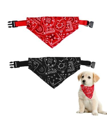 Suliudaji 2 pieces of dogs bandana headscarves doghell towel with a collar triangular cloth neck triangle Dog Halstcher adjustable dog neckerchief for puppies Small big dogs and cats - Buy Online on GoSupps.com