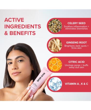 SKIN GYM Super Ginseng Gel Cleanser - Revitalizing Face Wash for Glowing Skin Pore Cleanser with Celery Seed & Ginseng Root Anti-Aging Formula - Buy Online on GoSupps.com