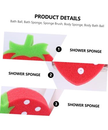 Beavorty 8 Pcs Children s Bath Balls & Natural Sponge Set | Exfoliating Body Brush for Newborns & Kids - Soft Foam Shower Loofah - Buy Online on GoSupps.com