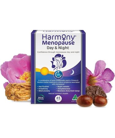 Martin & Pleasance - Harmony Menopause Day and Night 90 Tablets - Hot Flashes & Night Sweats Supplement - Menopause Relief for Women - Mood Support & Inflammation Supplements - Menstrual Pain Relief - Buy Online on GoSupps.com