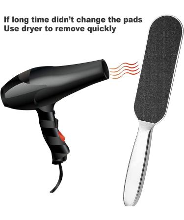 EagleKing Stainless Steel Foot File Refills - 40 Replacement Pads with Removable Glue - Buy Online on GoSupps.com