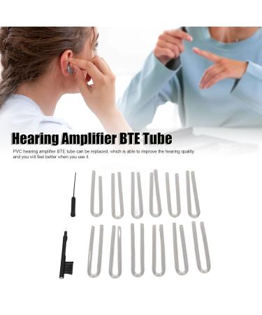 Hearing Aid Hoses & Amplifiers | HDO Model Otoplasty Molded Tubes & Cleaning Brush | Transparent Replacement Listening Tube - Buy Online on GoSupps.com