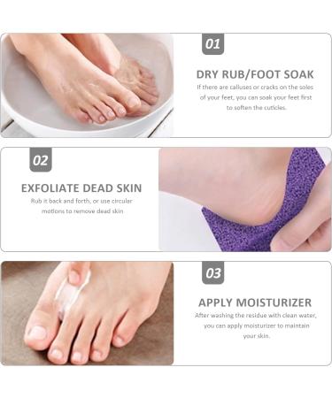 4-Piece Pumice Foot Care Set | Double-Sided Peeling Stone & Two-Tone Cleaner | At-Home & Salon Use - Buy Online on GoSupps.com