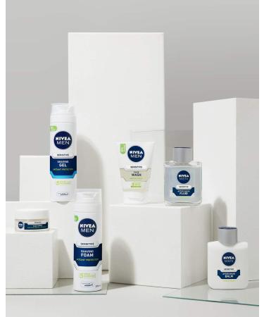 NIVEA MEN Sensitive Shaving Foam 200ml - Pack of 6 | Buy Internationally - Fast Shipping - Buy Online on GoSupps.com