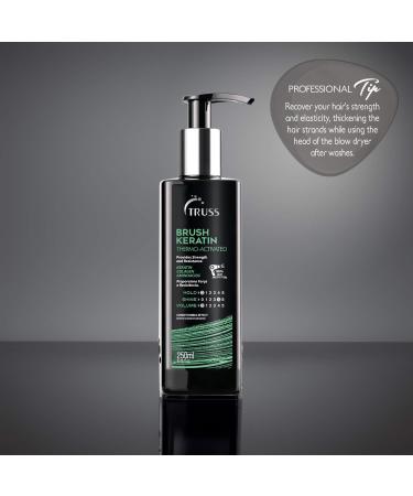 TRUSS Brush - Intensive Leave-in Hair Repair Treatment with Keratin & Collagen - Heat Activated Thermal Protector for Damaged Hair - Buy Online on GoSupps.com