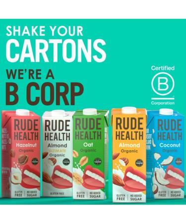 Rude Health Organic Hazelnut Drink 1000ml - Dairy-Free Gluten-Free & Vegan | International Shipping Available - Buy Online on GoSupps.com
