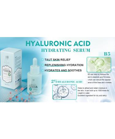 Buy 100% Natural Hyaluronic Acid Serum - Moisturizer with Vitamin B5 for Face & Neck | Cruelty-Free & Paraben-Free - 1 fl oz - Buy Online on GoSupps.com