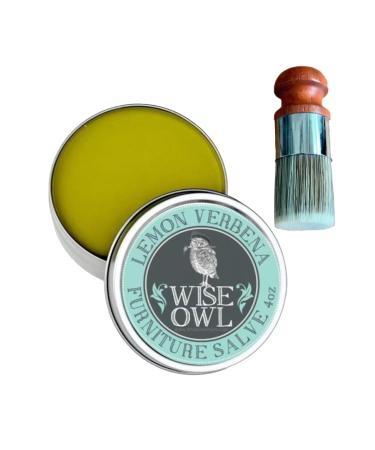 Furniture ointment for leather |Furniture Salve Leather Care with Wild boar brass brush |Leather restorer repair and care |Furniture polishing wax for wooden chairs tables stairs and sofas furniture ointment + brush
