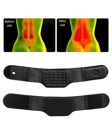 Self-heating Lumbar Brace Belt Magnetic Back Brace Belt Back Support Brace With 21 Self-Heating Tourmaline Magnets Lower Pain Massager Magnetic Therapy Back Waist Support Black M/Medium Black M/Medium - Buy Online on GoSupps.com