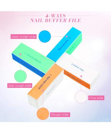 Dip Powder Nail Set with Tray, Brush, File & Buffer - 6 Pieces for DIY Nail Decoration - Buy Online on GoSupps.com