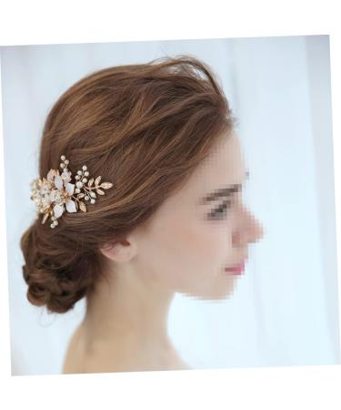 FRCOLOR Accessories Bridal Side Comb wedding hair side comb bridal hair comb gold flower Wedding comb Bride Insert Comb prom headpiece wedding hair accessories crystal rhinestones Comb - Buy Online on GoSupps.com