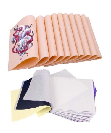 Fake Practice Skin Transfer Paper 40Pcs- Beoncall Fake Skin 10Pcs 86in Thermal Stencil Transfer Paper 30Pcs A4 Size 4 Layers