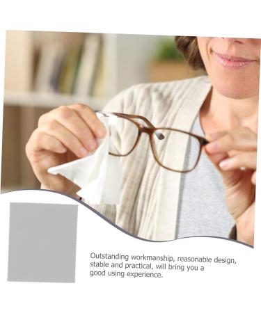 FRCOLOR 20pcs Glasses Cleaning Cloth - Ultra Soft Lens Cleaner for Eyeglasses Electronics & More - 17.5x14.5CM Grey - Buy Online on GoSupps.com