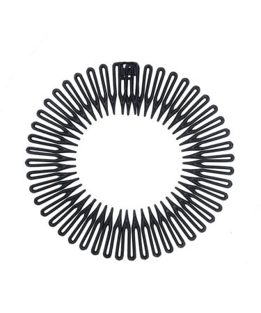 Pinksee 3pcs Stretch Flexible Hair Combs Headband for Women - Black - Buy Online on GoSupps.com