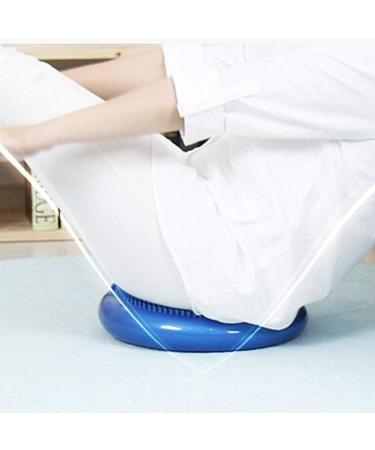 YANBIRDFX Inflated Stability Yoga Wobble Cushion - Improve Posture Boost Focus & Relieve Back Pain - Blue Balance Disc for Physical Therapy - Buy Online on GoSupps.com