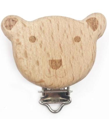 Buy 9-Piece Wooden Pacifier Clips Set | Stylish Pacifier Chain Holders for Newborn Boys & Girls - International Shipping Available - Buy Online on GoSupps.com