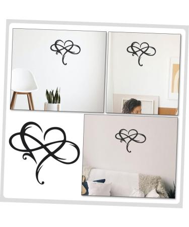 Ciieeo House Ornaments 1pc Iron Pendant Home Decorations Heart Decorations Hanging Metal Home Pendant Hollow Wall Decals 40x35cm Black - Buy Online on GoSupps.com