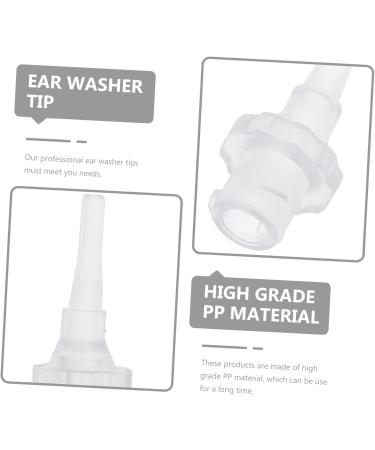 HAKIDZEL 30Pcs Multi-Functional Earwax Cleaner Nozzles PP Ear Irrigator Tips for Ear Health Care Portable Replacement Accessories White - Buy Online on GoSupps.com