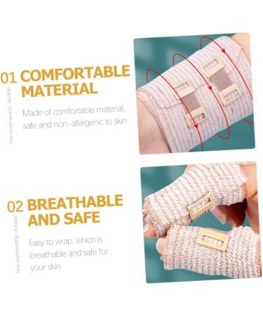 KALLORY 10 Rolls Sports Cohesive Gauze Tape - Breathable Self-Adherent Wrap for Foot & Hair | Tensor Stretch Cotton Headgear - International Shipping Available - Buy Online on GoSupps.com