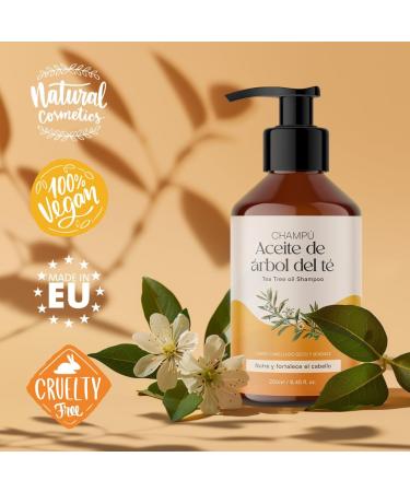 QKnatur - Tea Tree Oil Shampoo (250 ml). Contains active ingredients to eliminate dandruff. Ideal for itching and irritation. For dry and sensitive scalp - Buy Online on GoSupps.com