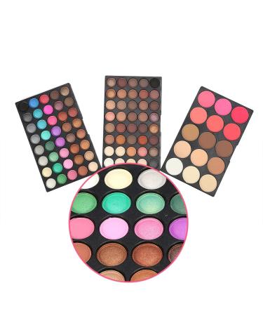 80 Colors Professional Eyeshadow Palette & 15 Color Blusher & Concealer Makeup Set - Perfect for Flawless Beauty - Buy Online on GoSupps.com