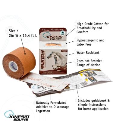 Buy Kinesio Equine Tape - Tex Gold FP Horse Tape 2"x16' Green - Ideal for Horse Support & Injury Prevention - Buy Online on GoSupps.com