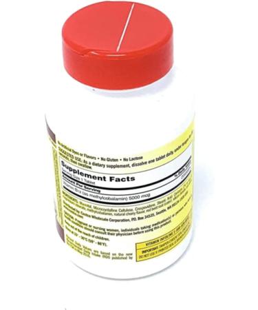 Kirkland Signature Vitamin B12 5000 Mcg 300 Tablets - Cherry Quick Dissolve Supplement - Buy Online on GoSupps.com