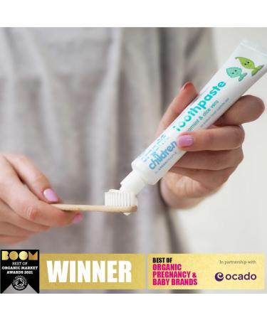 Green People Organic Children Spearmint & Aloe Vera Toothpaste 50ml - Natural & Safe for Kids | Fluoride & SLS Free | Mint Flavor Toothpaste - Buy Online on GoSupps.com