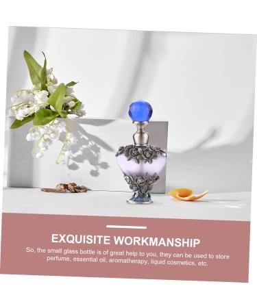 DOITOOL Dubai Essential Oil Bottle Mini Spray Bottle Travel Toiletries Containers Mini Perfume Metal Trim Retro Decor Travel Spray Bottle Travel Bottle Alloy Glass Liquid Bottle - Buy Online on GoSupps.com