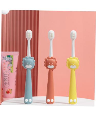 Hoement 3-Piece Children's Toothbrush Set | Daily Use Manual & Travel Toothbrush for Kids | Essential Children s Accessories - Buy Online on GoSupps.com