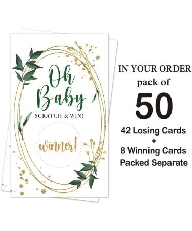 Hafhue 50 Pack Watercolor plantsBlank Gift Certificate Scratch Off Cards for Small Business Spa Beauty Makeup Hair Salon Bridal Shower Baby Shower Country Wedding Wedding Shower Ideas (Oh Baby) - Buy Online on GoSupps.com