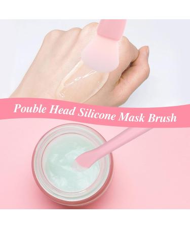 Ouligay 3PCS Silicone Face Mask Brush Applicator Set - Double-Ended Flexible Facial Mud Mask Beauty Tool - Buy Online on GoSupps.com