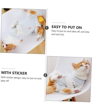 NOLITOY 3pcs Cat Postoperative Clothing Four Seasons The Cat Sx3pcs Sky-bluex3pcs - Buy Online on GoSupps.com