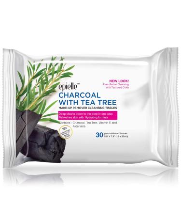 Epielle Makeup Remover Cleansing Wipes | Gentle Daily Towelettes for All Skin Types | Removes Dirt, Oil, Makeup | Charcoal, Collagen, Aloe, Cucumber, Green Tea, Argan Oil | 30ct - Buy Online on GoSupps.com