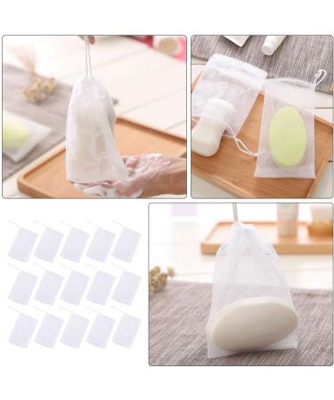 Zerodeko 100 Pcs Soap Bubble Net - Exfoliating Foam & Bar Soap Saver Pouch - Shower Mesh Bags for Cleansing - International Shipping Available - Buy Online on GoSupps.com