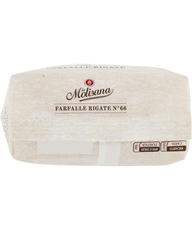  Italian Gourmet E.R. La Molisana Farfalle Rigate N. 66 Pasta Lenta Lavorazione Durum Wheat Semolina Pasta 500 g Bronze + Pulp Italian Gourmet Pulp 400 g Pack of 20 - Buy Online on GoSupps.com