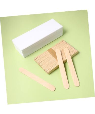 Fomiyes 600 PCS Wax Paper & Wax Strips Set for Eyebrows & Body - Wooden Applicator Sticks Included | Perfect for Women - Buy Online on GoSupps.com
