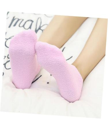 MAGICLULU Spa Gel Socks 2 Pairs Gel Socks for Moisturizing Moisture Socks Gel Lining Socks Dry Heel Oil Socks Gel Dry Feet Socks Cracked Foot Lotion Socks Pink Spa Essential Oil Miss - Buy Online on GoSupps.com