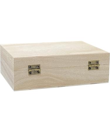 8 Pack 6x4x2 Inch Unfinished Wooden Boxes for Crafts - Small Keepsake, Wood Jewelry, Treasure Chest - Buy Online on GoSupps.com