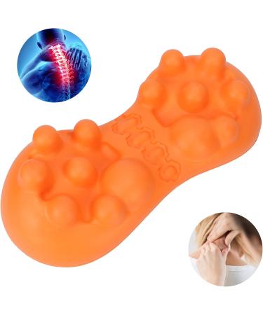 Foojo Acupressure Neck Relief Cushion - Professional Cervical Massage & Traction Device for Neck & Shoulder Pain Relief - Orange - Buy Online on GoSupps.com