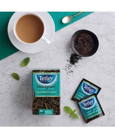Tetley Indulgence Chocolate Mint Black Tea - Limited Edition 20 Tea Bags 40 Grams Contains Caffeine - Buy Online on GoSupps.com