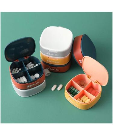 Buy Pill Organizer 4 Times a Day | Small Vitamin & Supplement Case | White Pill Box for Medicine - Buy Online on GoSupps.com