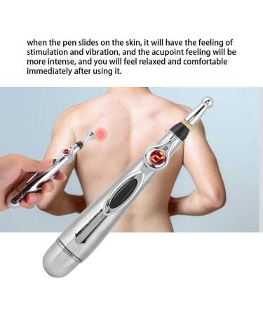 Agate Electronic Acupuncture Pen | Body Massage Device for Pain Relief | Meridian Energy Pen with 2 Massage Heads - Buy Online on GoSupps.com