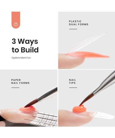 Beetles Poly Extension Gel Kit - 6 Colors Brown & Rose Gold Glitter, French Manicure Trial Set for DIY Salon Nail Art at Home - A-Rose Gold 0.50 oz (Pack of 6) - Buy Online on GoSupps.com